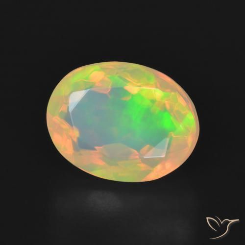 9,17 ctw natürlicher Mehrfarbig Opal, Oval, Transparent