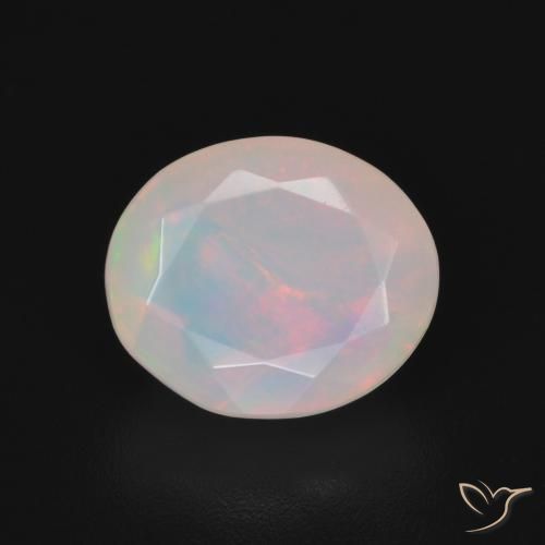 1.99ct Natürlicher Mehrfarbig Opal, Oval, Lichtdurchlässig