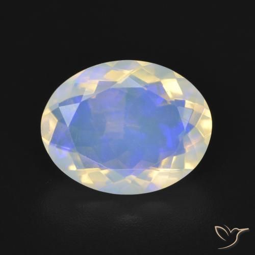 3.07ct Natürlicher Mehrfarbig Opal, Oval, Transparent