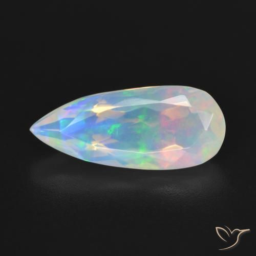 2.64ct Natürlicher Mehrfarbig Opal, Birnenform, Transparent