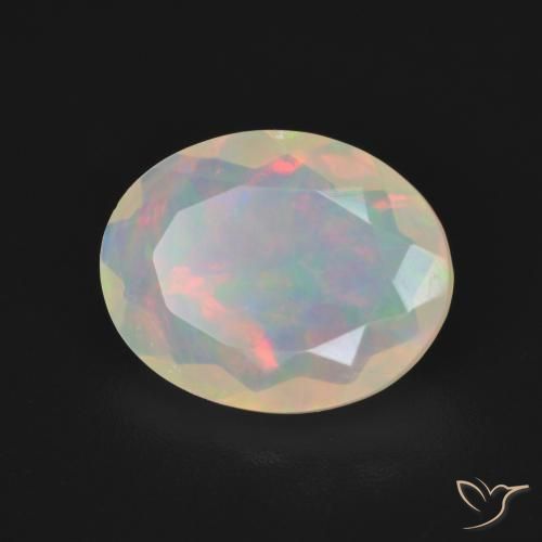 9,17 ctw natürlicher Mehrfarbig Opal, Oval, Transparent