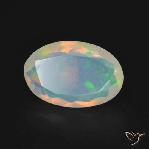 9,17 ctw natürlicher Mehrfarbig Opal, Oval, Transparent
