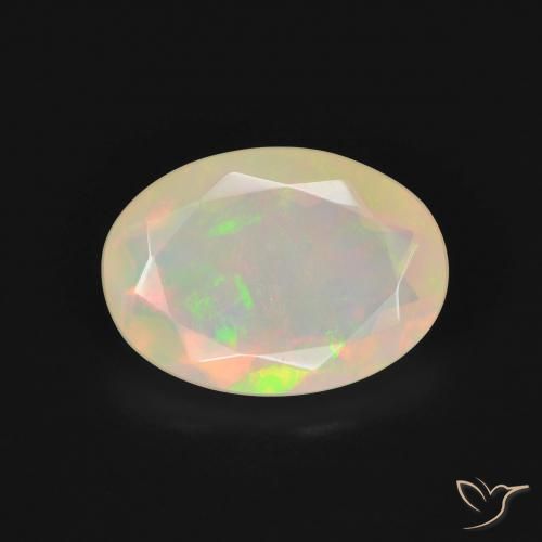 1.82ct Natürlicher Mehrfarbig Opal, Oval, Lichtdurchlässig, Photo A