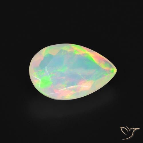 9,17 ctw natürlicher Mehrfarbig Opal, Birnenform, Lichtdurchlässig