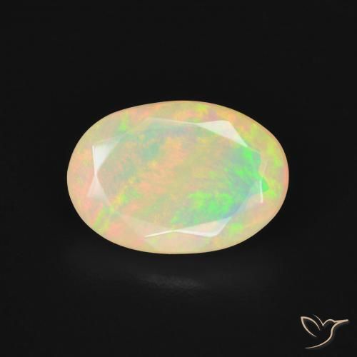 1.99ct Natürlicher Mehrfarbig Opal, Oval, Lichtdurchlässig