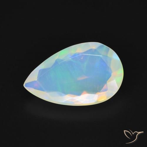2.40ct Natürlicher Mehrfarbig Opal, Birnenform, Transparent