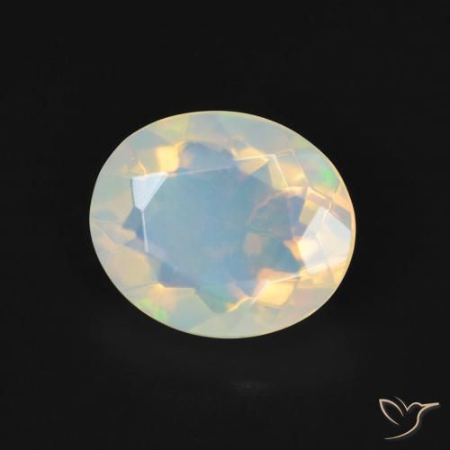 9,17 ctw natürlicher Mehrfarbig Opal, Oval, Transparent