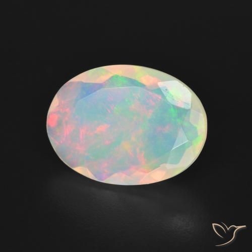 9,17 ctw natürlicher Mehrfarbig Opal, Oval, Transparent