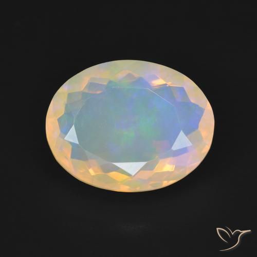 3.31ct Natürlicher Mehrfarbig Opal, Oval, Lichtundurchlässig