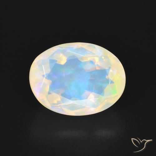 2.60ct Natürlicher Mehrfarbig Opal, Oval, Transparent