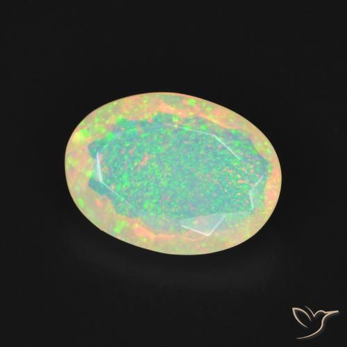 9,17 ctw natürlicher Mehrfarbig Opal, Oval, Transparent