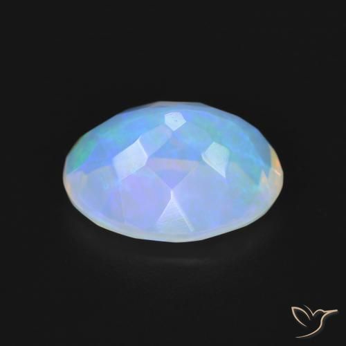 9,17 ctw natürlicher Bläulich-weiß Opal, Oval, Transparent