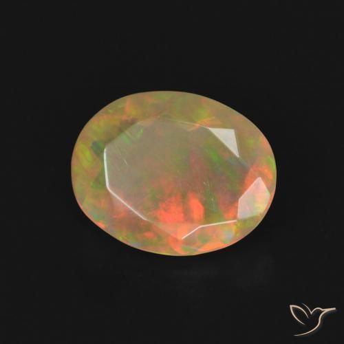 9,17 ctw natürlicher Mehrfarbig Opal, Oval, Transparent