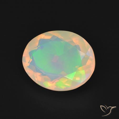 9,17 ctw natürlicher Mehrfarbig Opal, Oval, Transparent