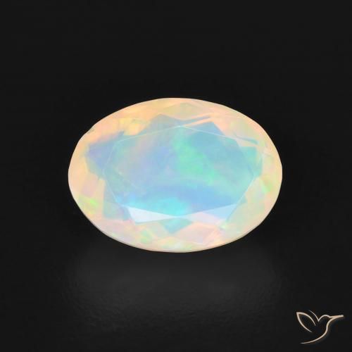 1.40ct Natürlicher Bläulich-weiß Opal, Oval, Transparent