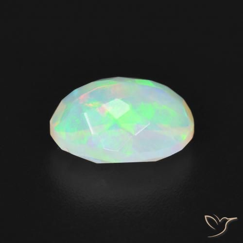 9,17 ctw natürlicher Bläulich-weiß Opal, Oval, Transparent