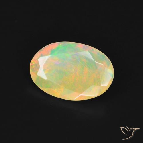 9,17 ctw natürlicher Mehrfarbig Opal, Oval, Transparent