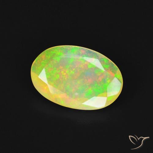 9,17 ctw natürlicher Mehrfarbig Opal, Oval, Transparent