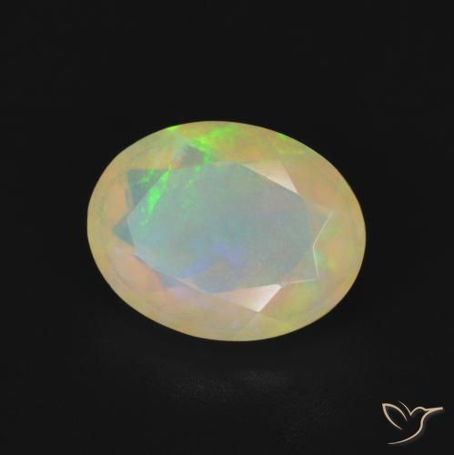 9,17 ctw natürlicher Mehrfarbig Opal, Oval, Transparent