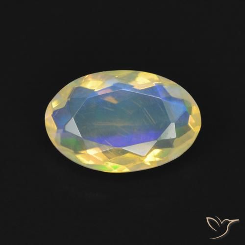 1.00ct Natürlicher Mehrfarbig Opal, Oval, Transparent