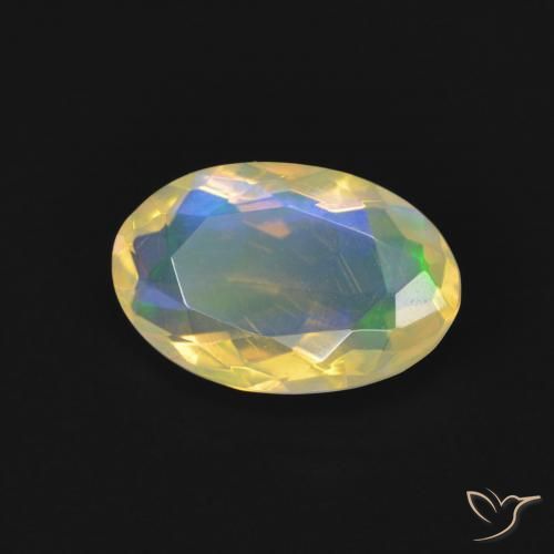 9,17 ctw natürlicher Mehrfarbig Opal, Oval, Transparent