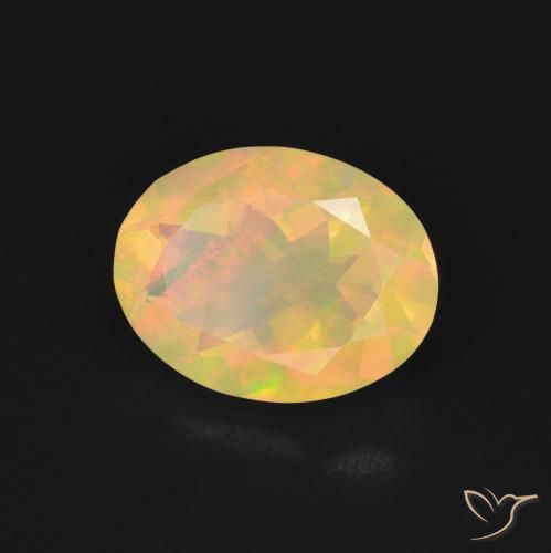 9,17 ctw natürlicher Mehrfarbig Opal, Oval, Transparent