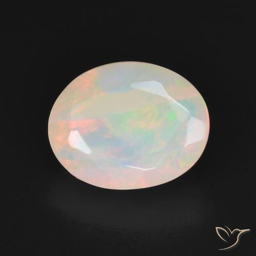 1.48ct Natürlicher Mehrfarbig Opal, Oval, Lichtdurchlässig