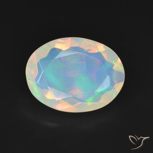 2.82ct Natürlicher Mehrfarbig Opal, Oval, Transparent