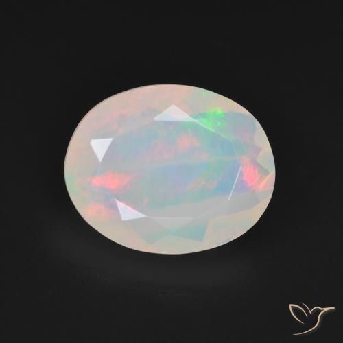 2.64ct Natürlicher Mehrfarbig Opal, Oval, Transparent, Photo A