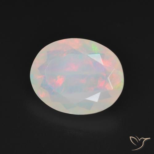 9,17 ctw natürlicher Mehrfarbig Opal, Oval, Transparent