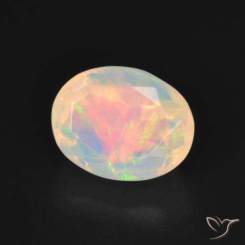 9,17 ctw natürlicher Mehrfarbig Opal, Oval, Transparent