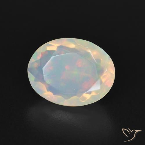 9,17 ctw natürlicher Mehrfarbig Opal, Oval, Transparent