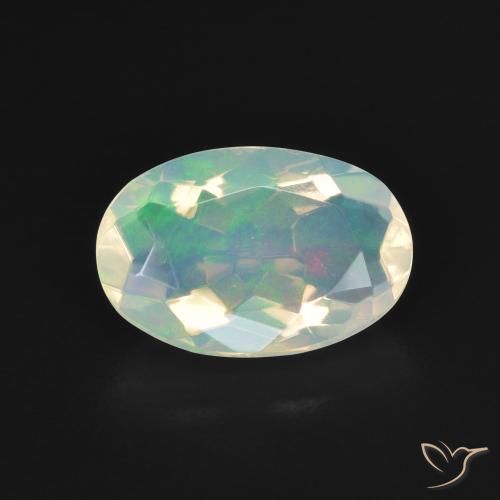 1.72ct Natürlicher Mehrfarbig Opal, Oval, Transparent
