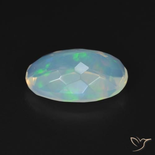 9,17 ctw natürlicher Bläulich-weiß Opal, Oval, Transparent