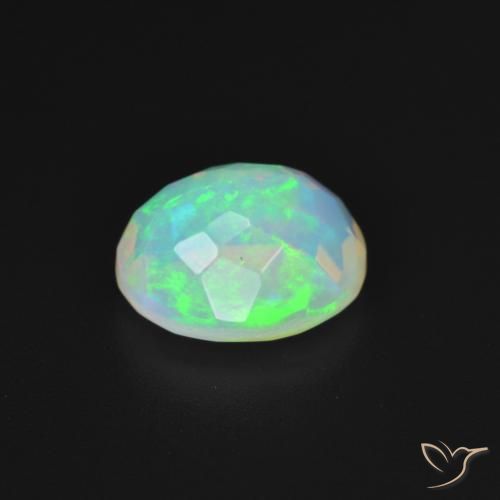 9,17 ctw natürlicher Bläulich-weiß Opal, Oval, Transparent