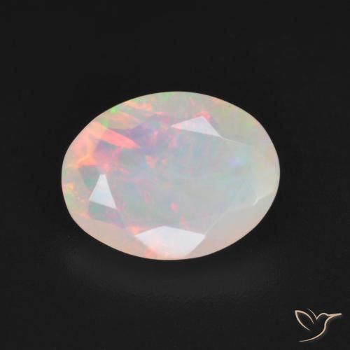 1.85ct Natürlicher Mehrfarbig Opal, Oval, Lichtdurchlässig