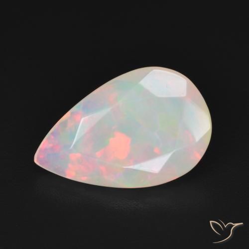 2.10ct Natürlicher Mehrfarbig Opal, Birnenform, Lichtdurchlässig