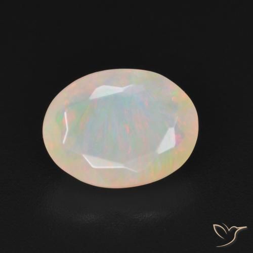 1.19ct Natürlicher Mehrfarbig Opal, Oval, Lichtdurchlässig