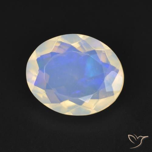 9,17 ctw natürlicher Mehrfarbig Opal, Oval, Transparent