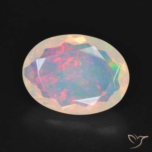 9,17 ctw natürlicher Mehrfarbig Opal, Oval, Transparent