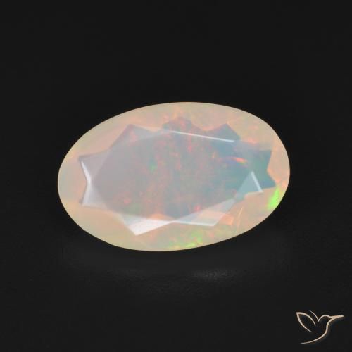 1.51ct Natürlicher Mehrfarbig Opal, Oval, Transparent