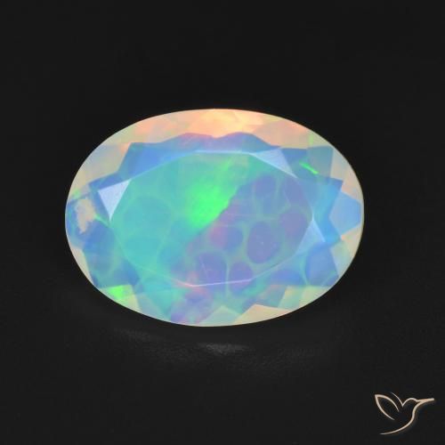 2.03ct Natürlicher Mehrfarbig Opal, Oval, Transparent