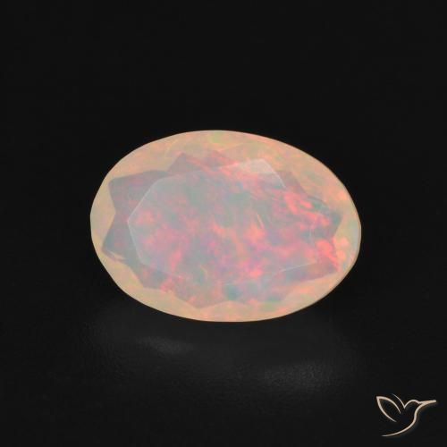 9,17 ctw natürlicher Mehrfarbig Opal, Oval, Transparent