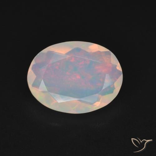 1.17ct Natürlicher Mehrfarbig Opal, Oval, Transparent