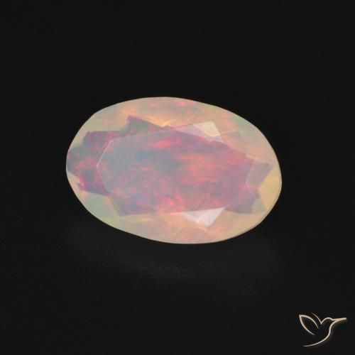 9,17 ctw natürlicher Mehrfarbig Opal, Oval, Transparent