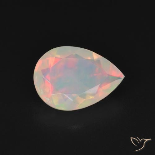 9,17 ctw natürlicher Mehrfarbig Opal, Birnenform, Transparent