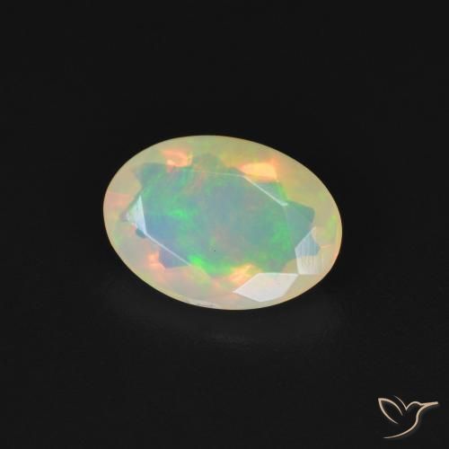9,17 ctw natürlicher Mehrfarbig Opal, Oval, Transparent