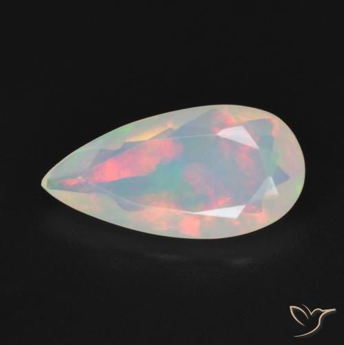 1.18ct Natürlicher Mehrfarbig Opal, Birnenform, Transparent