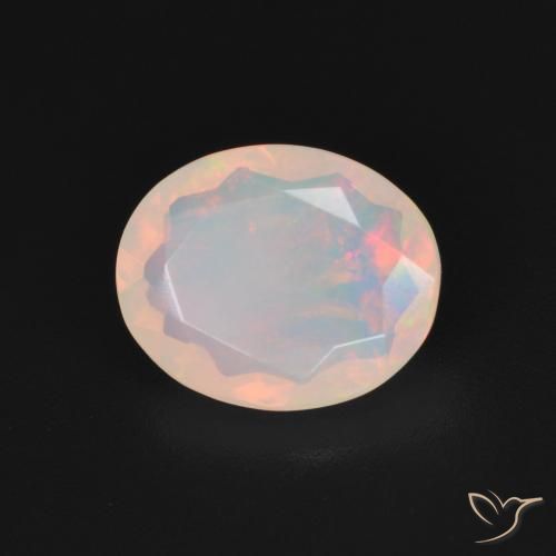 9,17 ctw natürlicher Mehrfarbig Opal, Oval, Transparent
