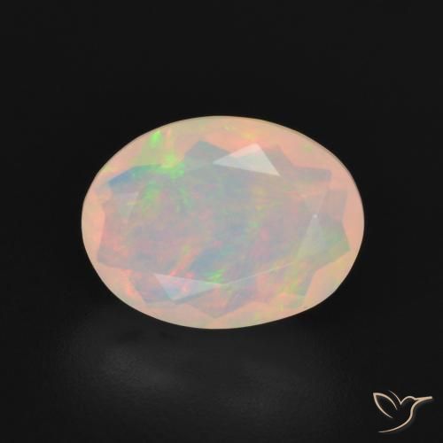 1.78ct Natürlicher Mehrfarbig Opal, Oval, Transparent